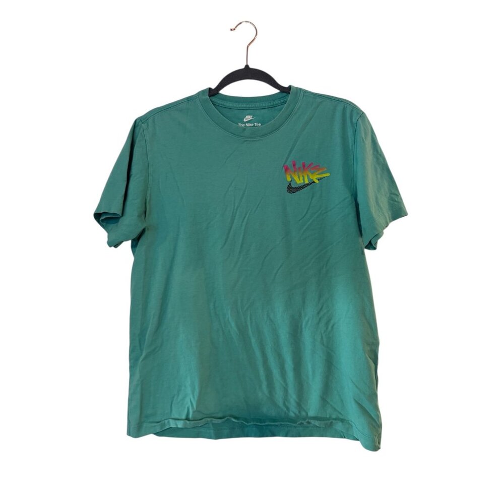 Nike Green Festival Turtle Graphic Tee – Men’s Medium – 90s Inspired